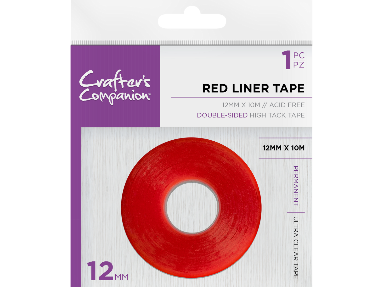 Crafter's Companion Red Liner Double Sided Tape (12mm)