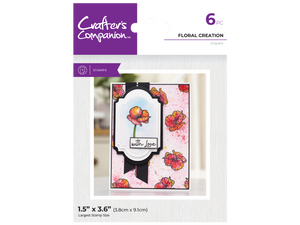 Crafter's Companion Clear Acrylic Stamp - Floral Creation