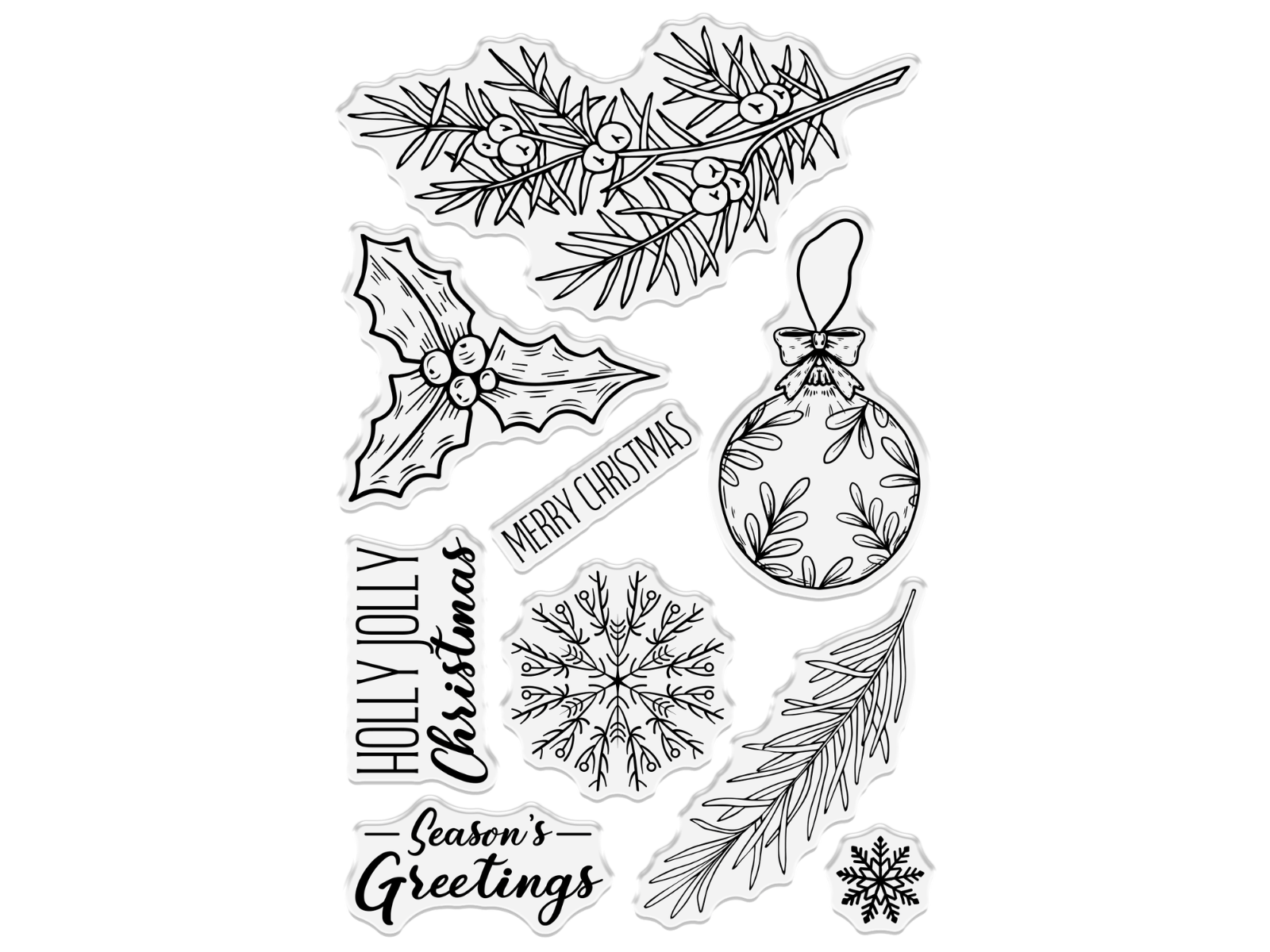 Crafter's Companion Clear Acrylic Stamp - Frosty Winter’s Day