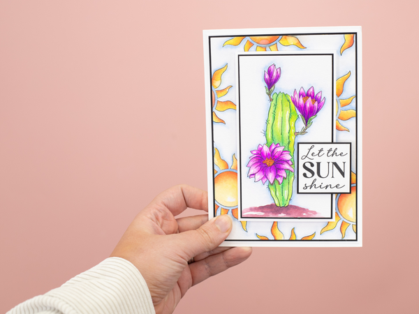 Crafter's Companion Clear Acrylic Stamp - Let the Sun Shine