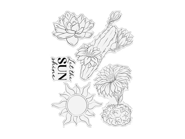 Crafter's Companion Clear Acrylic Stamp - Let the Sun Shine