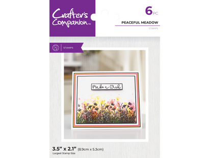 Crafter's Companion Clear Acrylic Stamp - Peaceful Meadow