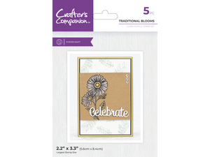 Crafter's Companion Clear Acrylic Stamp - Traditional Blooms