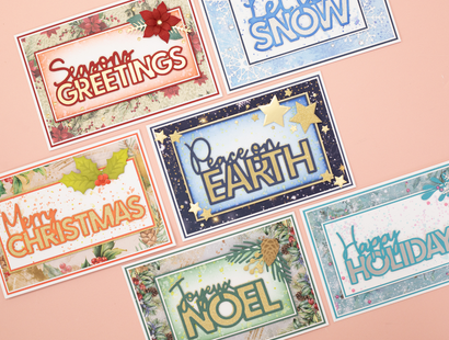 Crafter's Companion Christmas Sentiment Dies Collection