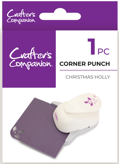 Crafters Companion – Corner Punch – Christmas Holly