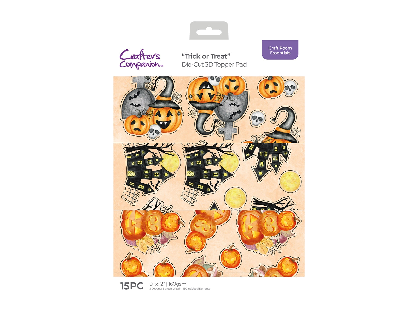 Crafter's Companion 9" x 12" 3D Topper Pad - Trick or Treat