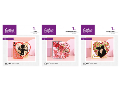 Crafter's Companion Cupid & Hearts Edge'ables Complete Collection