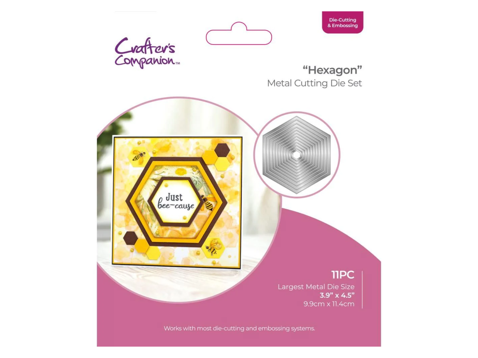 Crafters Companion - Die Cutting & Embossing – Hexagon Nesting Dies