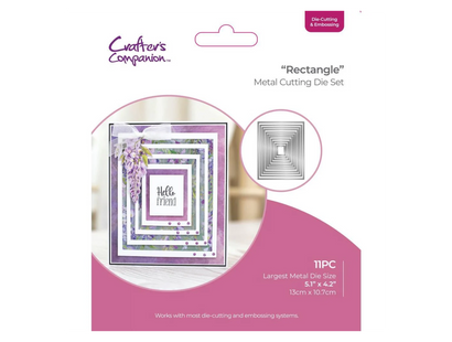 Crafters Companion - Die Cutting & Embossing – Rectangle Nesting Dies