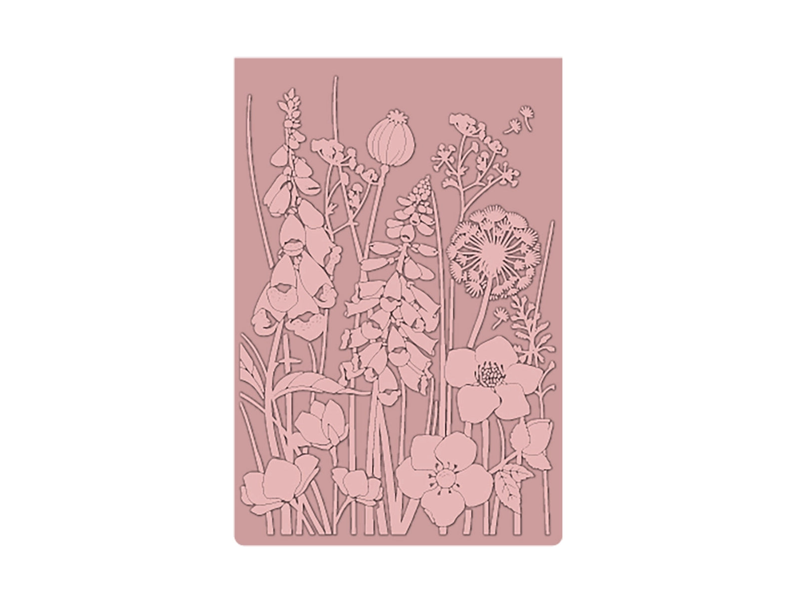 Crafter's Companion 6" x 4" Embossing Folder - Floral Meadow