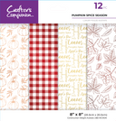 Crafters Companion  8” x 8” Luxury Foiled Acetate Pack - Pumpkin Spice Season