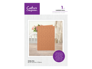 Crafter's Companion Garden Collection 2D Embossing Folder 5"x7" - Garden Wall