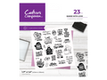 Crafter's Companion Kitchen Collection - Clear Acrylic Stamps - Baked With Love