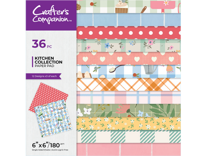 Crafter's Companion Kitchen Collection - Paper Pad 6"x6"