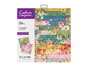 Crafters Companion Love Birds 12” x 12” Paper Pad