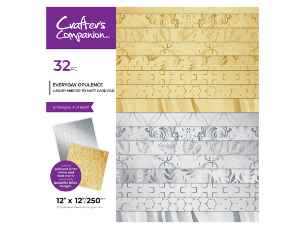 Crafter's Companion - Luxury Mirror Card Pad 12