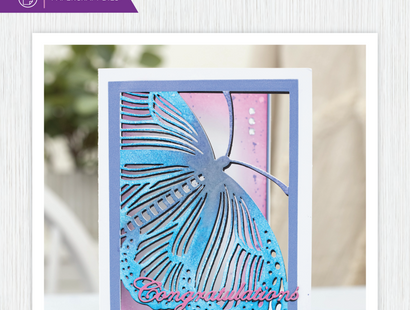 Crafter's Companion Metal Die Create a Card 5"x7" - Admiral Butterfly