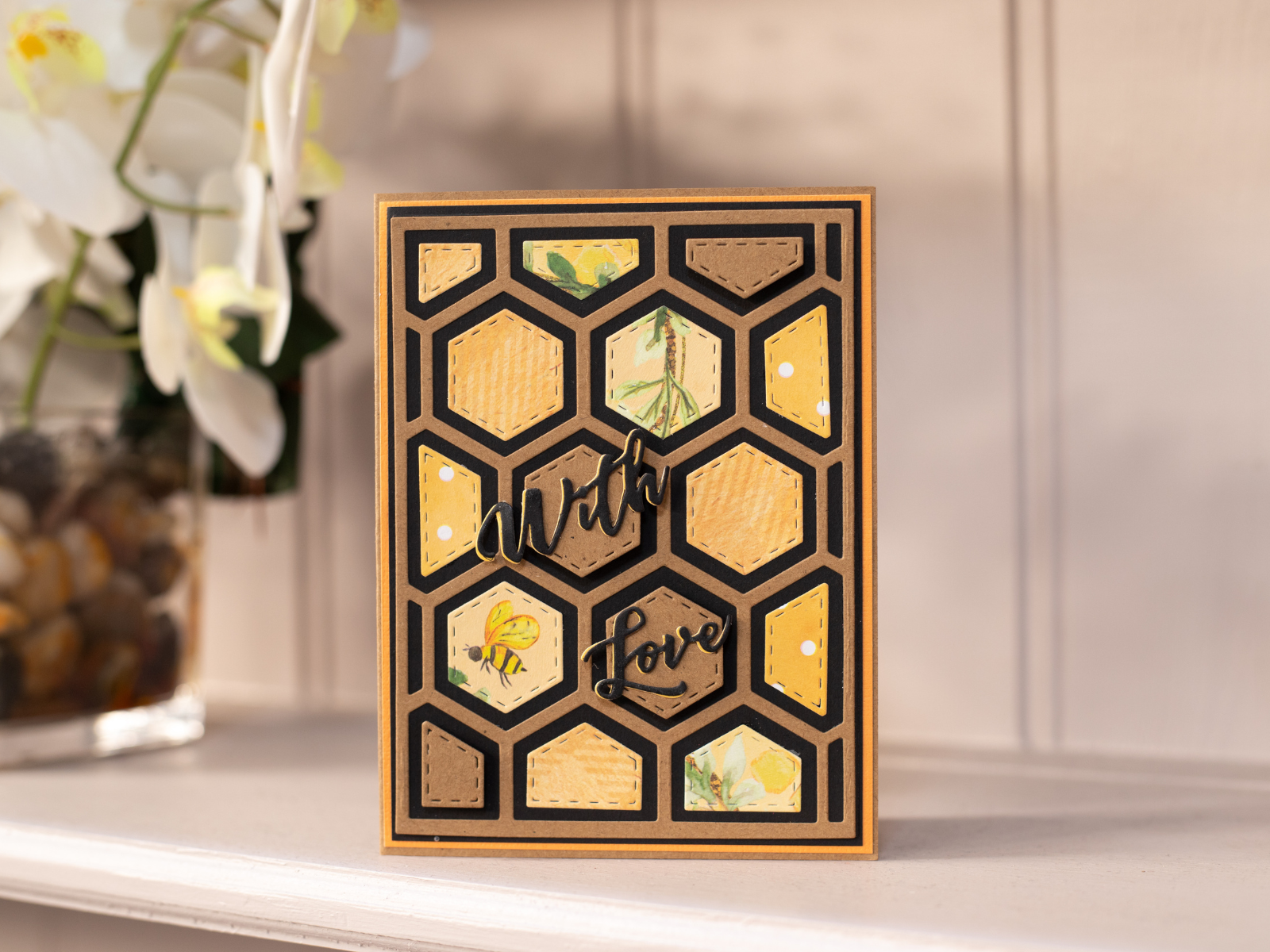 Crafter's Companion Metal Dies Create a Card - Sweet Honeycomb