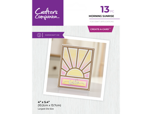 Crafter's Companion Metal Dies Create a Card - Morning Sunrise