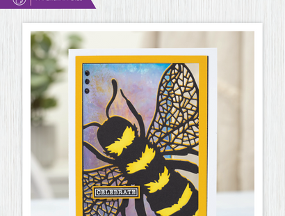 Crafter's Companion Metal Die Create a Card 5"x7" - Sweet Bumble Bee