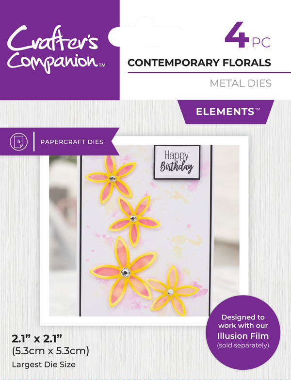 Crafter's Companion Metal Die Contemporary Florals