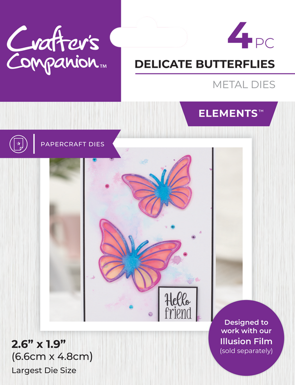 Crafter's Companion Metal Die Delicate Butterflies