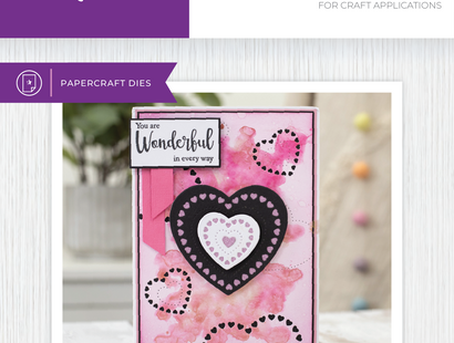 Crafter's Companion Metal Dies Elements - Decorative Nesting Hearts