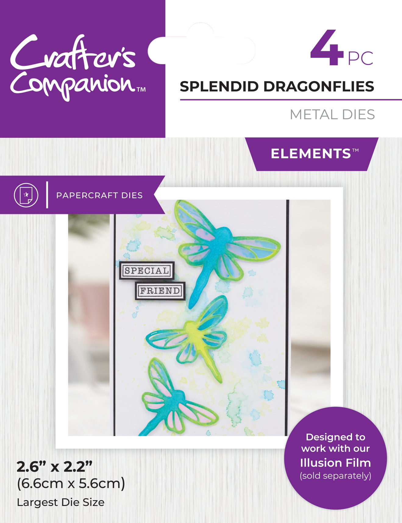 Crafter's Companion Metal Die Splendid Dragonflies