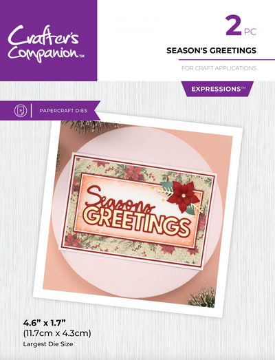 Crafter's Companion Metal Die Expression - Seasons Greetings