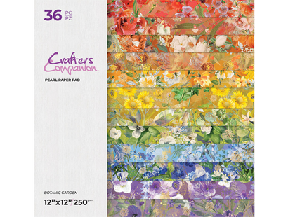 Crafter’s Companion 12” x 12” Paper Pad  - Botanic Garden