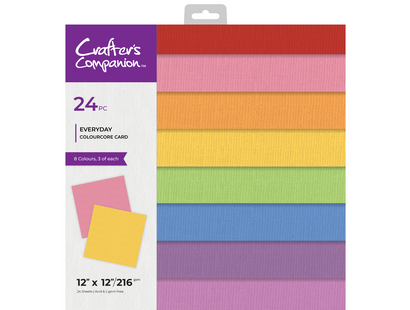 Crafters Companion 12” x 12 ColourCore Card - Everyday