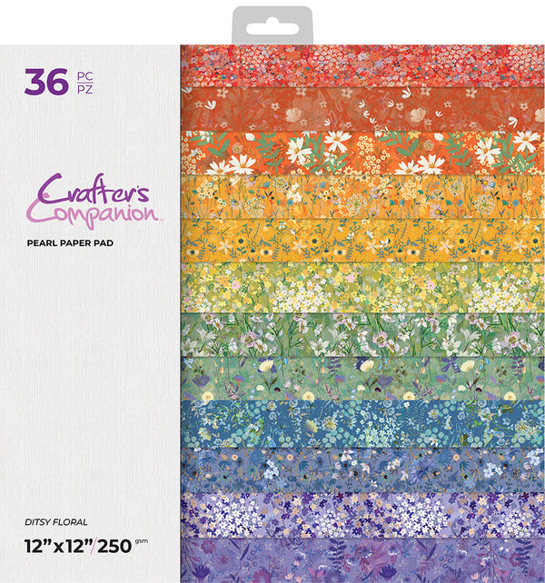 Crafter's Companion 12” x 12” Paper Pad - Ditsy Floral -Crafter's Companion  US