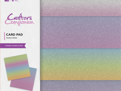 Crafter's Companion - 12" x 12" Card Pad - Ombre Glitter