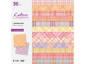 Crafters Companion 6 x 6” Paper Pad - Blush Pastel Plaid