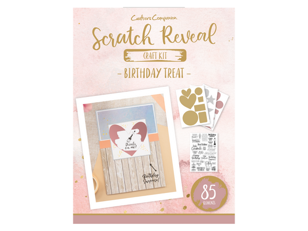 Crafters Companion - Scratch Reveal Cardmaking Kit - Birthday Treat