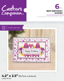 Crafter's Companion Christmas & Everyday Sentiment Frame Stamp & Dies SHOWSTOPPER Collection