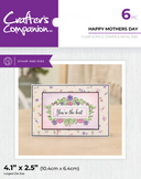 Crafter's Companion Christmas & Everyday Sentiment Frame Stamp & Dies SHOWSTOPPER Collection