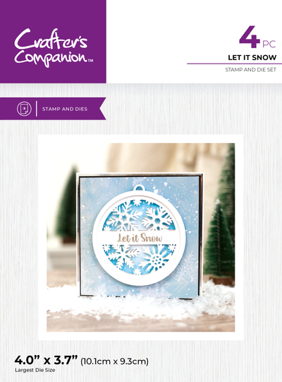Crafters Companion Stamp and Die - Let it Snow