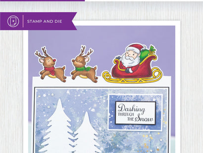 Crafters Companion Stamp and Die - Santa’s Sleigh