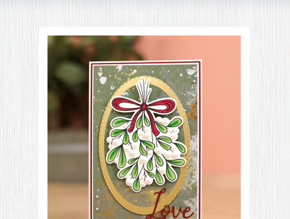 Crafter's Companion Stamp, Die and Stencil Set - Mistletoe