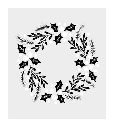 Crafter's Companion Stamp, Die and Stencil Set - Wreath