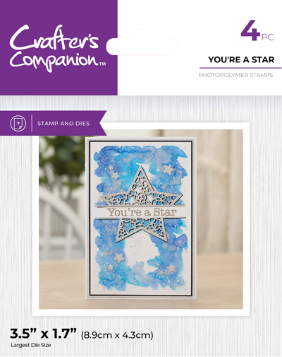 Crafter's Companion Stamp & Die - You're a Star