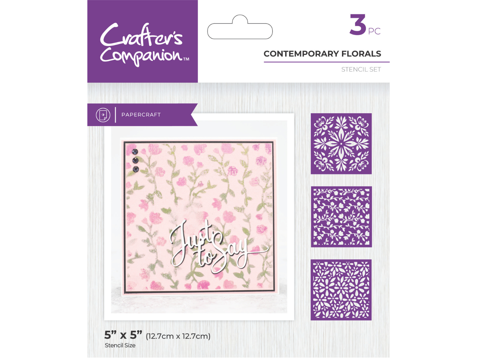 Crafter's Companion Stencils - Contemporary Florals