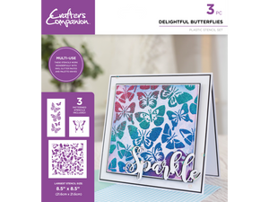 Crafters Companion Stencil Set - Delightful Butterflies