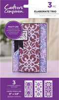 Crafter's Companion Stencil Set - Elaborate Trio