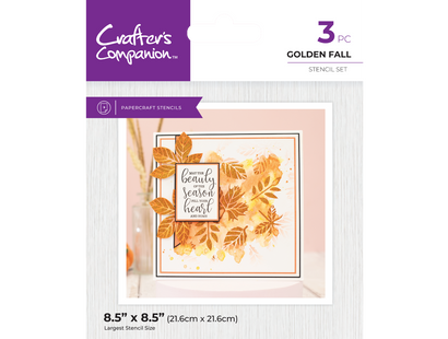 Crafter's Companion Stencil - Golden Fall