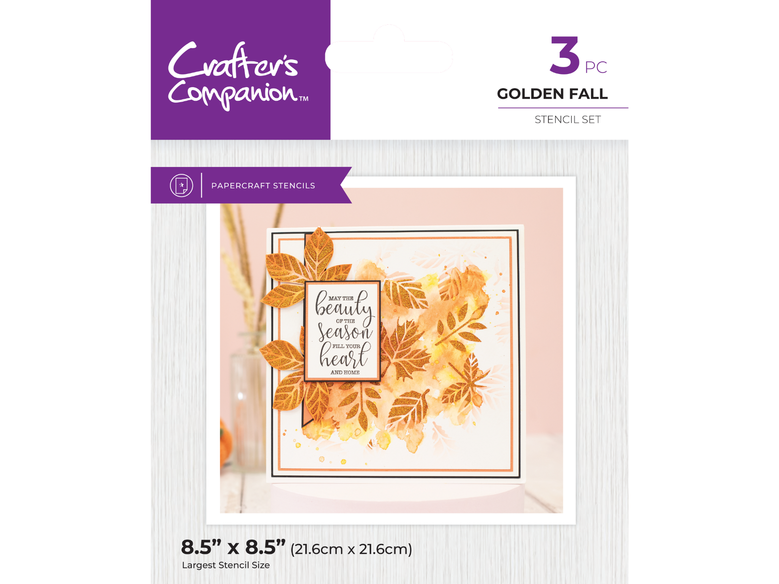 Crafter's Companion Stencil - Golden Fall