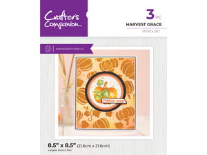 Crafter's Companion Fall Glitter Pastes & Stencils SHOWSTOPPER