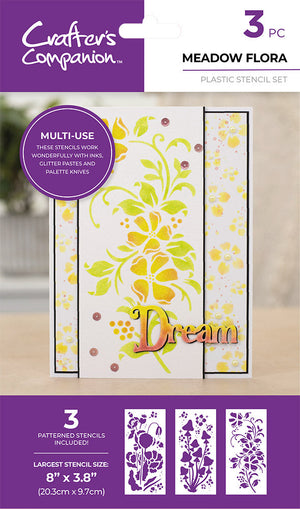 Crafter's Companion Stencil - Meadow Flora