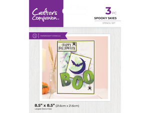 Crafter's Companion Fall Glitter Pastes & Stencils SHOWSTOPPER